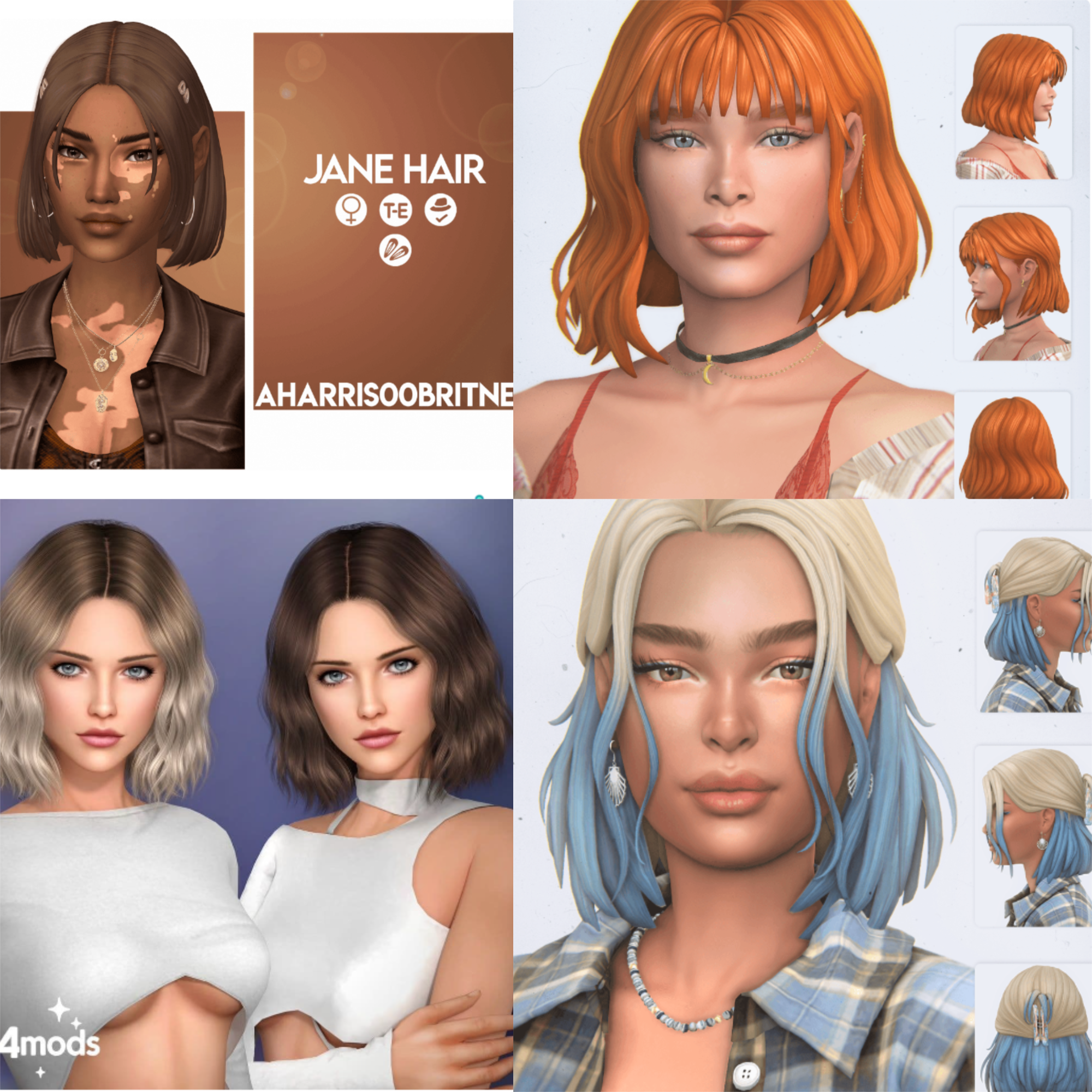 Короткие прически для симок