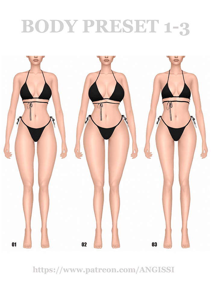 Пресеты тела BODY PRESETS 1-3 — кадр 2