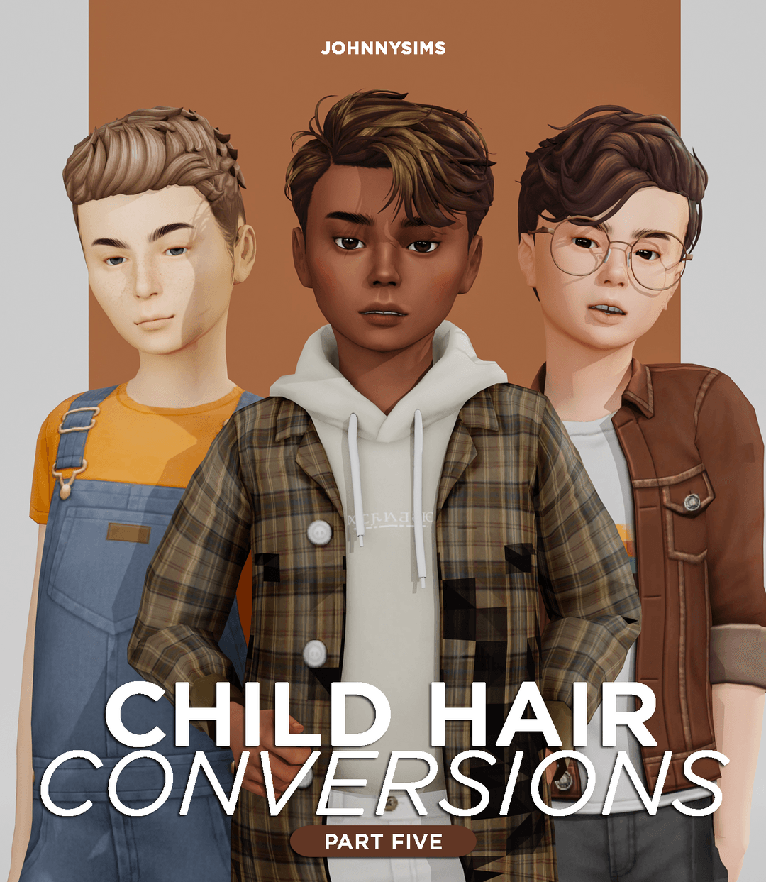 Набор детских причесок Child Hair Conversions Pt.5