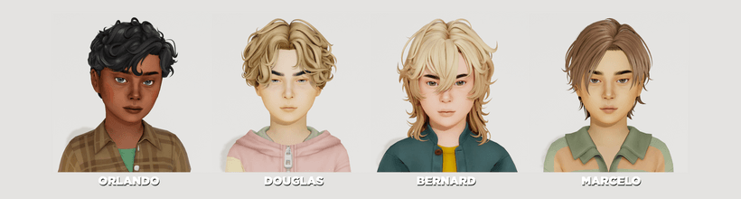 Коллекция причесок для мальчиков Child Hair Conversions Pt.9 — кадр 2