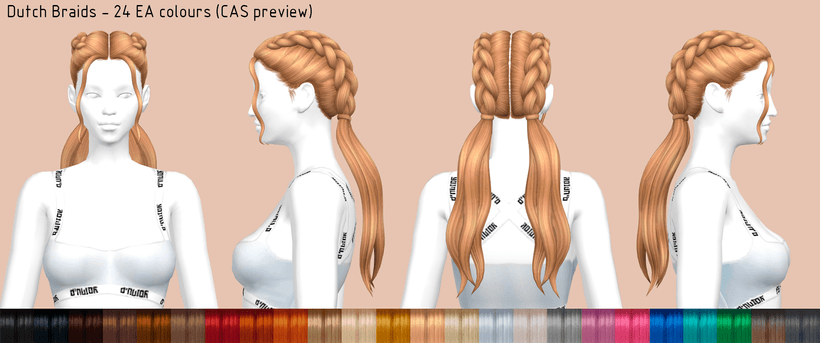 Прическа Dutch Braids — кадр 2