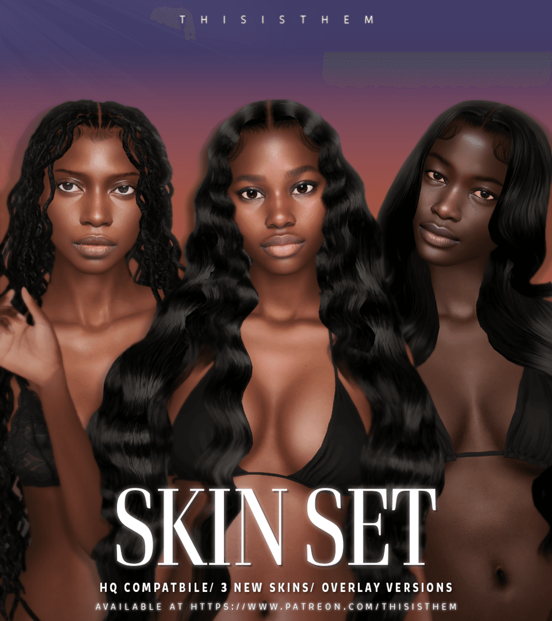 Набор скинов + SIM Female Skin Set