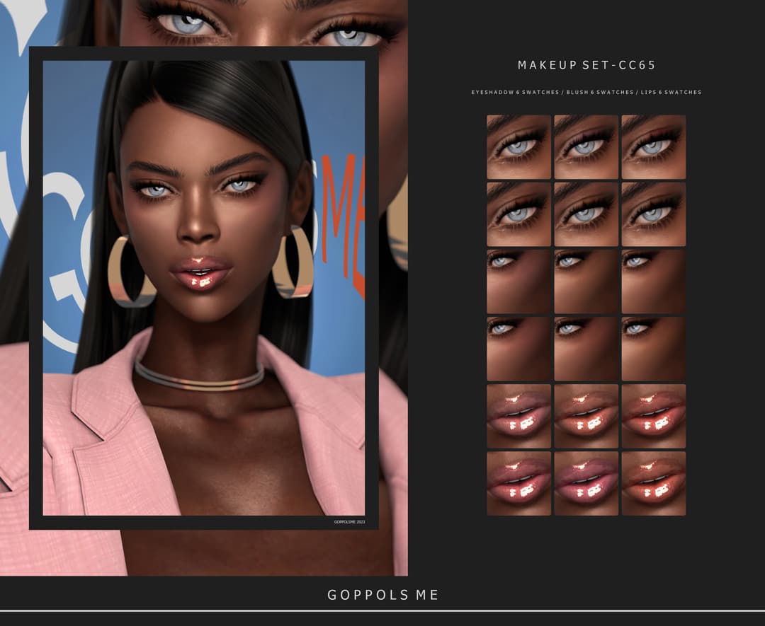 Набор для макияжа GOLD makeup set CC65