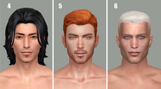 Мужской набор причесок Pack 1 — кадр 3