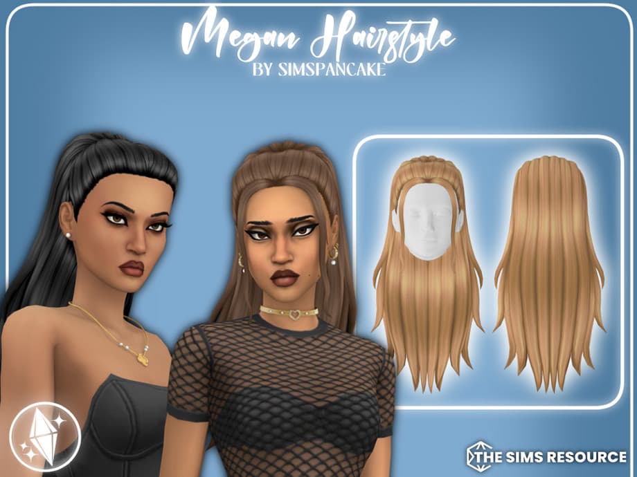 Прическа Megan Hairstyle | Sims4Mods