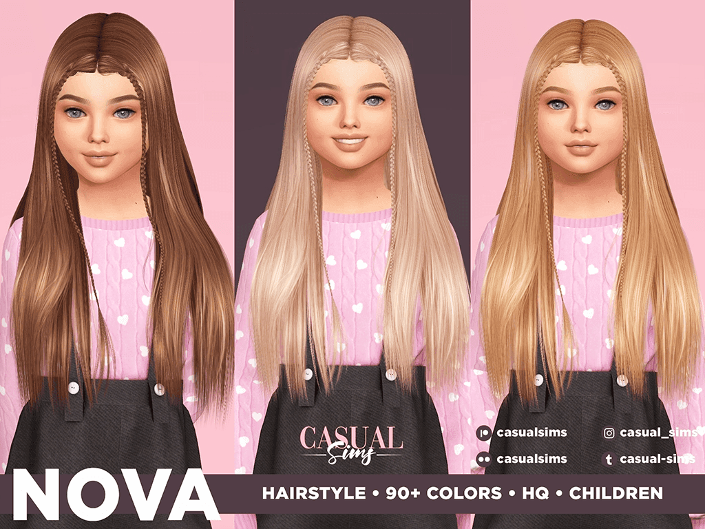 Прическа для девочек Hair Nova Children