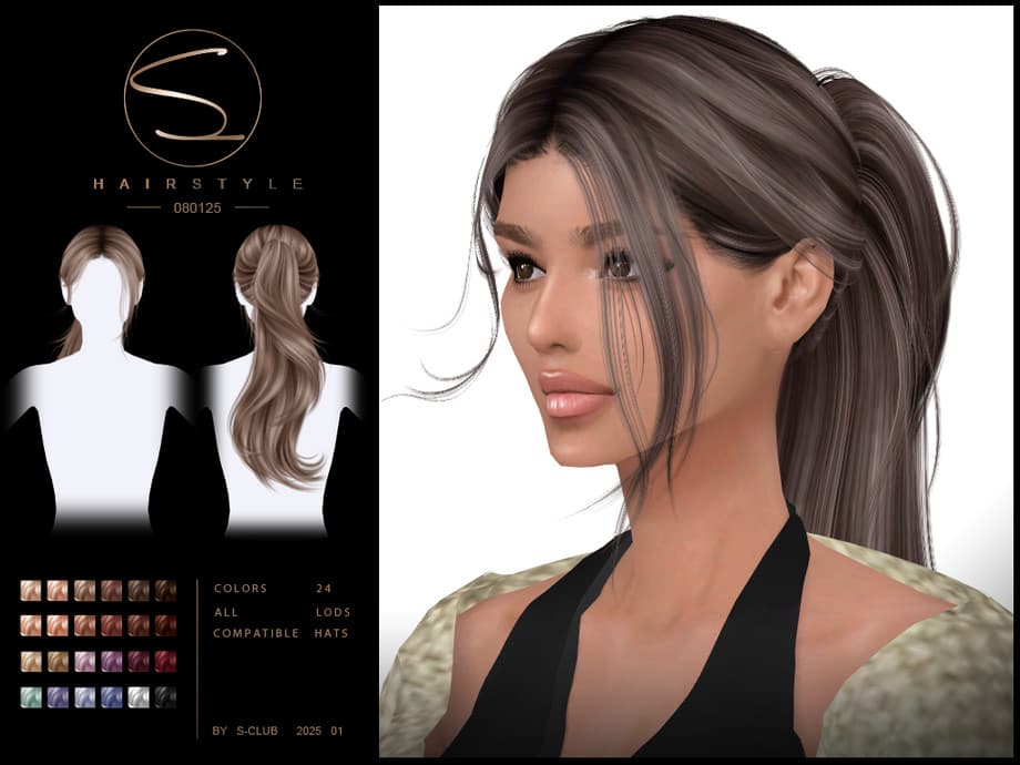 Прическа Ponytail hairstyle 080125