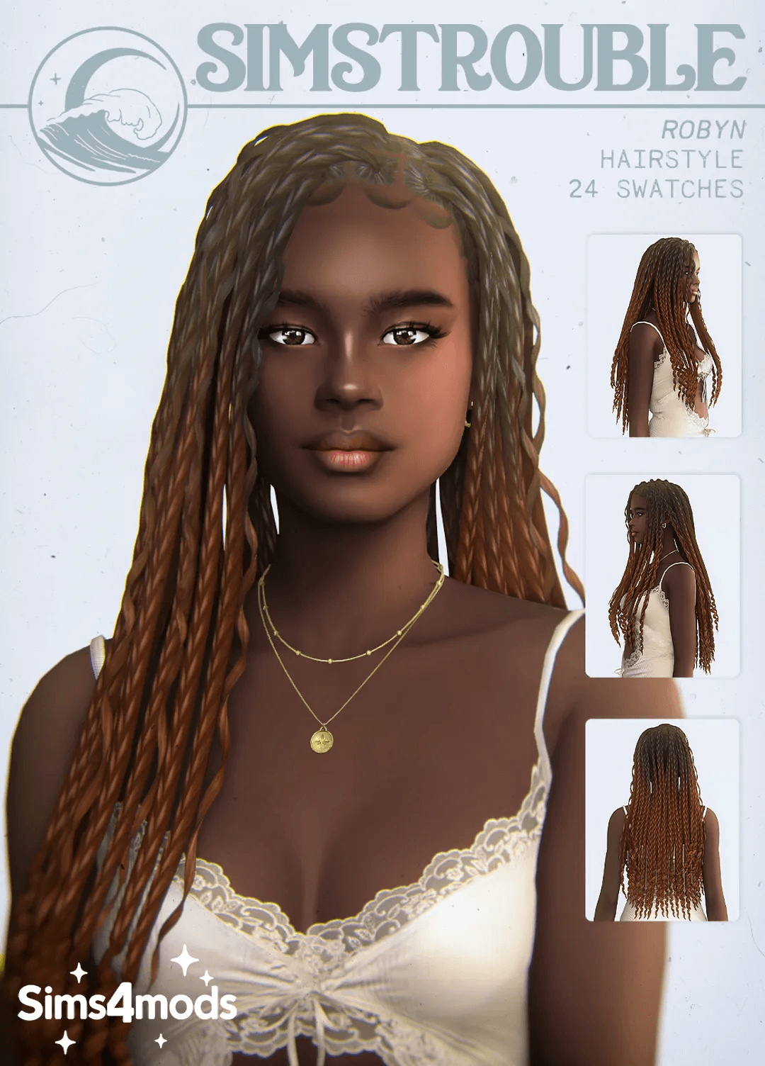 Прическа Robyn Hairstyle | Sims4Mods