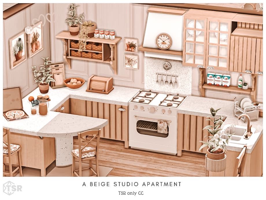 Апартаменты A beige Studio Apartment СС (лот) — кадр 2