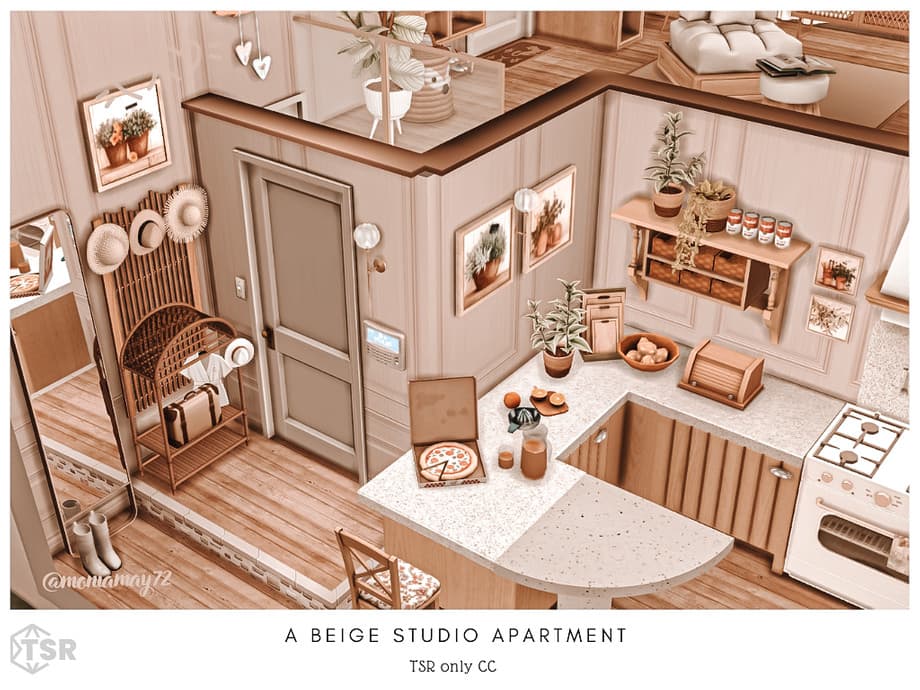 Апартаменты A beige Studio Apartment СС (лот) — кадр 4