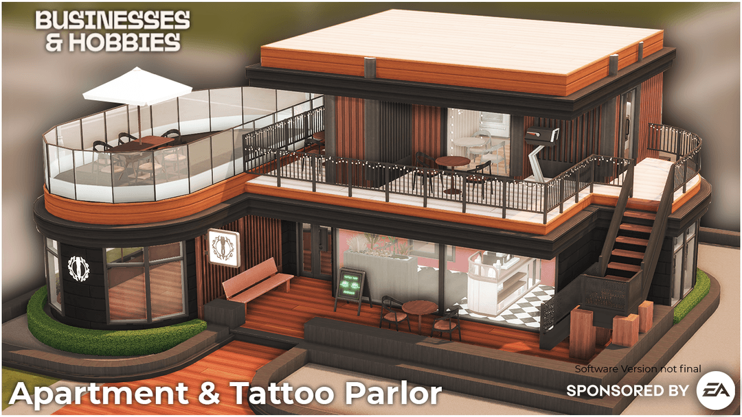Скриншот мода Апартаменты с тату студией Apartment & Tattoo Parlor (no CC)