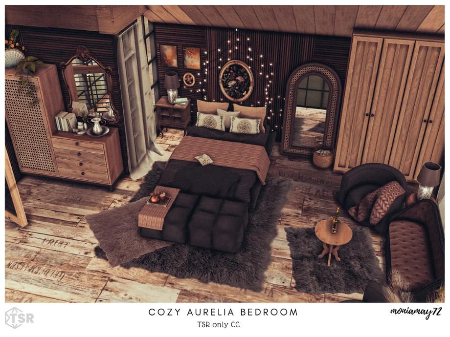 Спальня Cozy Aurelia Bedroom CC (лот) — кадр 2