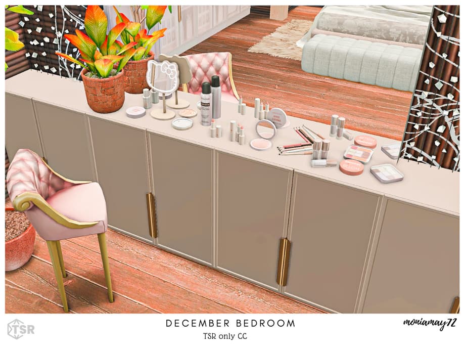 Спальня December Bedroom CC (лот) — кадр 3