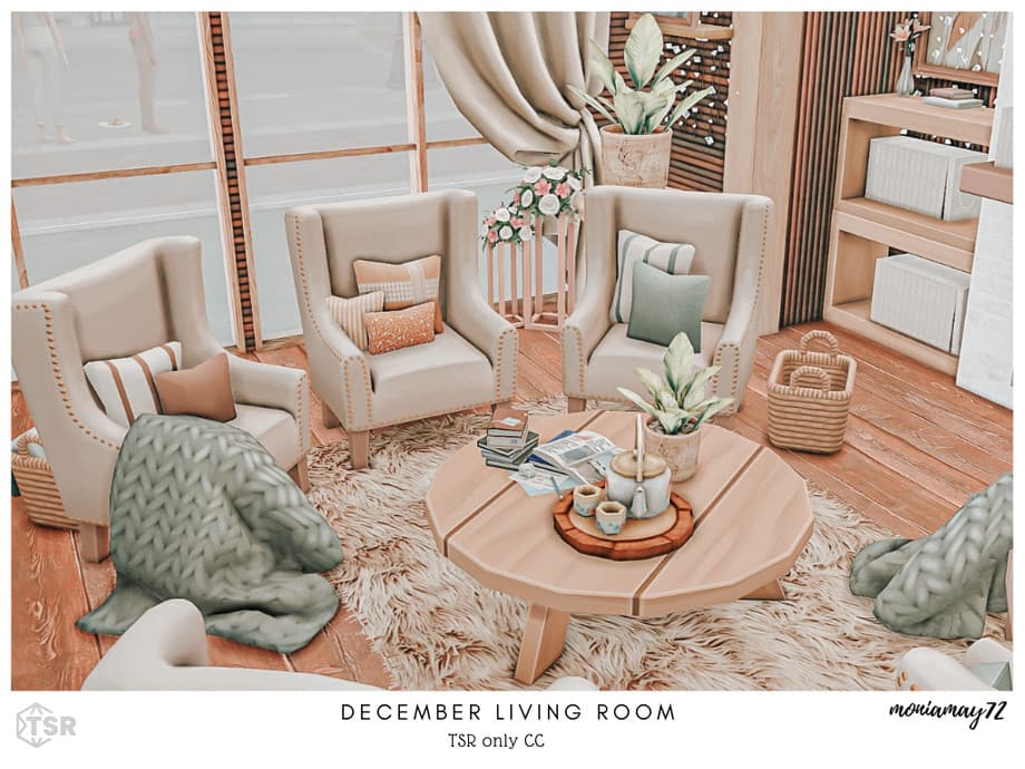 Гостиная December Living Room CC (лот) — кадр 4