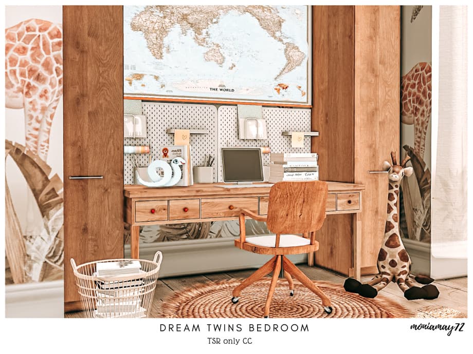 Детская спальня Dream Twins Bedroom CC (лот) — кадр 4