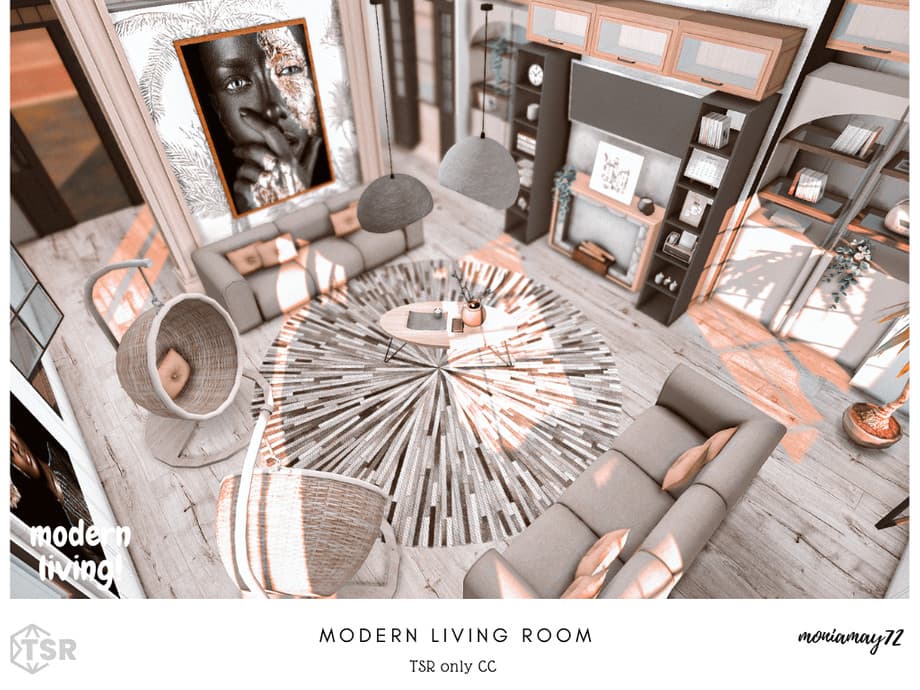 Гостиная Modern Living Room (СС лот) — кадр 2