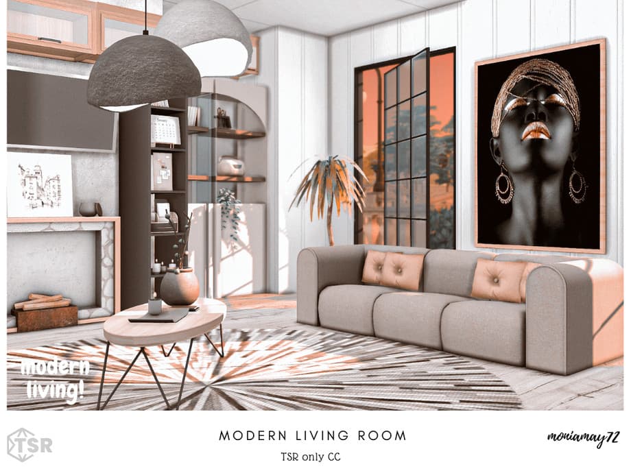 Гостиная Modern Living Room (СС лот) — кадр 3