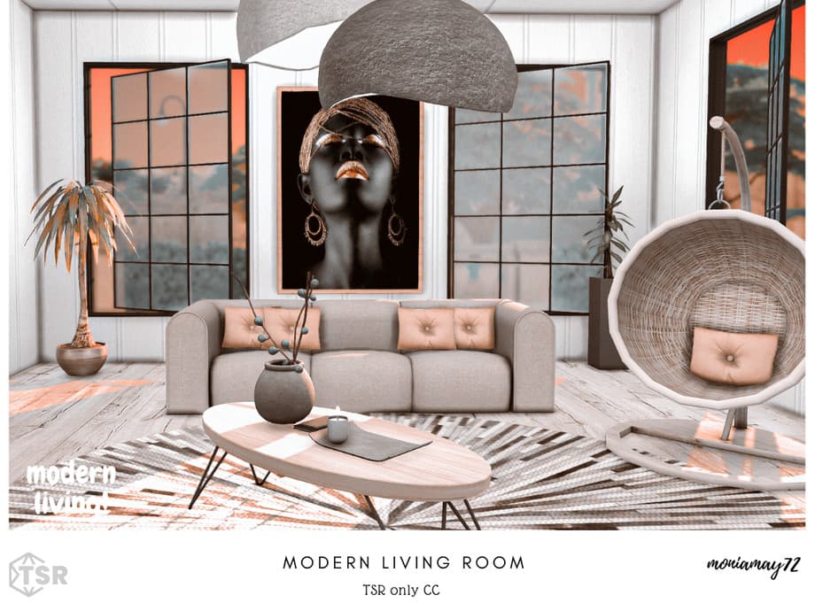 Гостиная Modern Living Room (СС лот) — кадр 5
