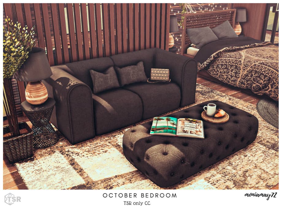 Спальня October Bedroom (CC лот) — кадр 2