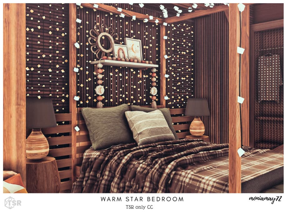 Спальня Warm Star Bedroom (СС лот) — кадр 2