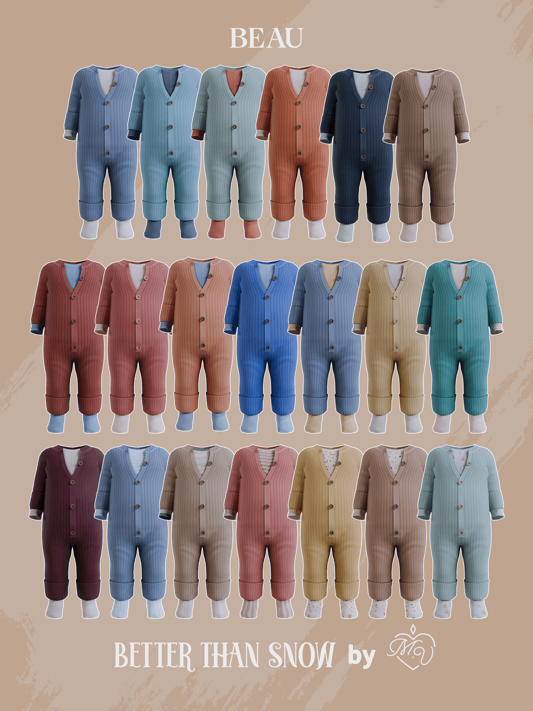 Детский комбинезон Beau Onesie — кадр 2