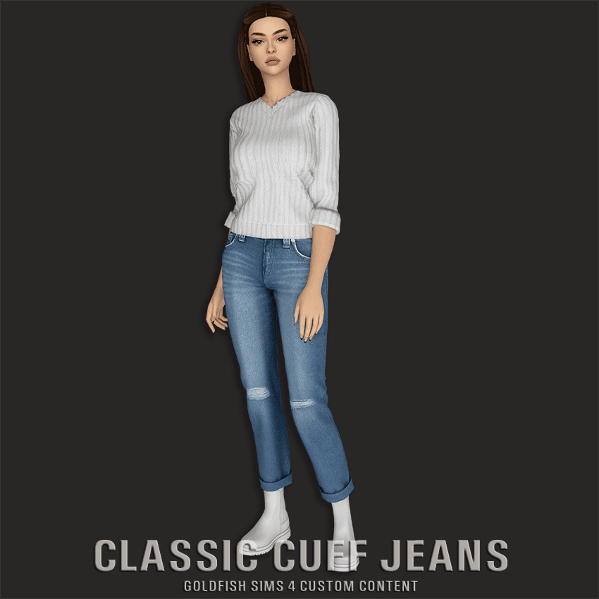 Джинсы Classic Cuff Jeans — кадр 2
