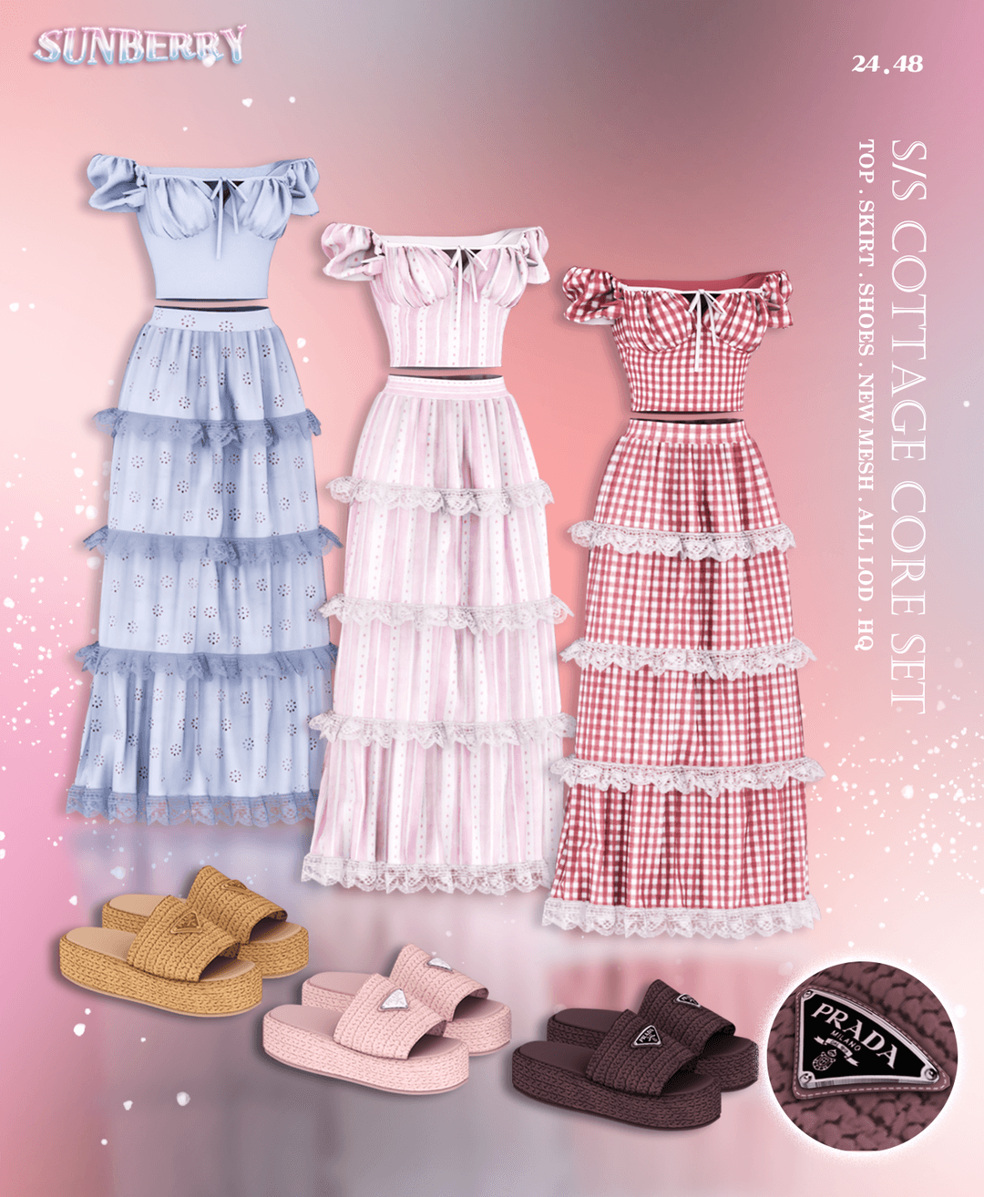Сет одежды Cottage Core SET — кадр 3