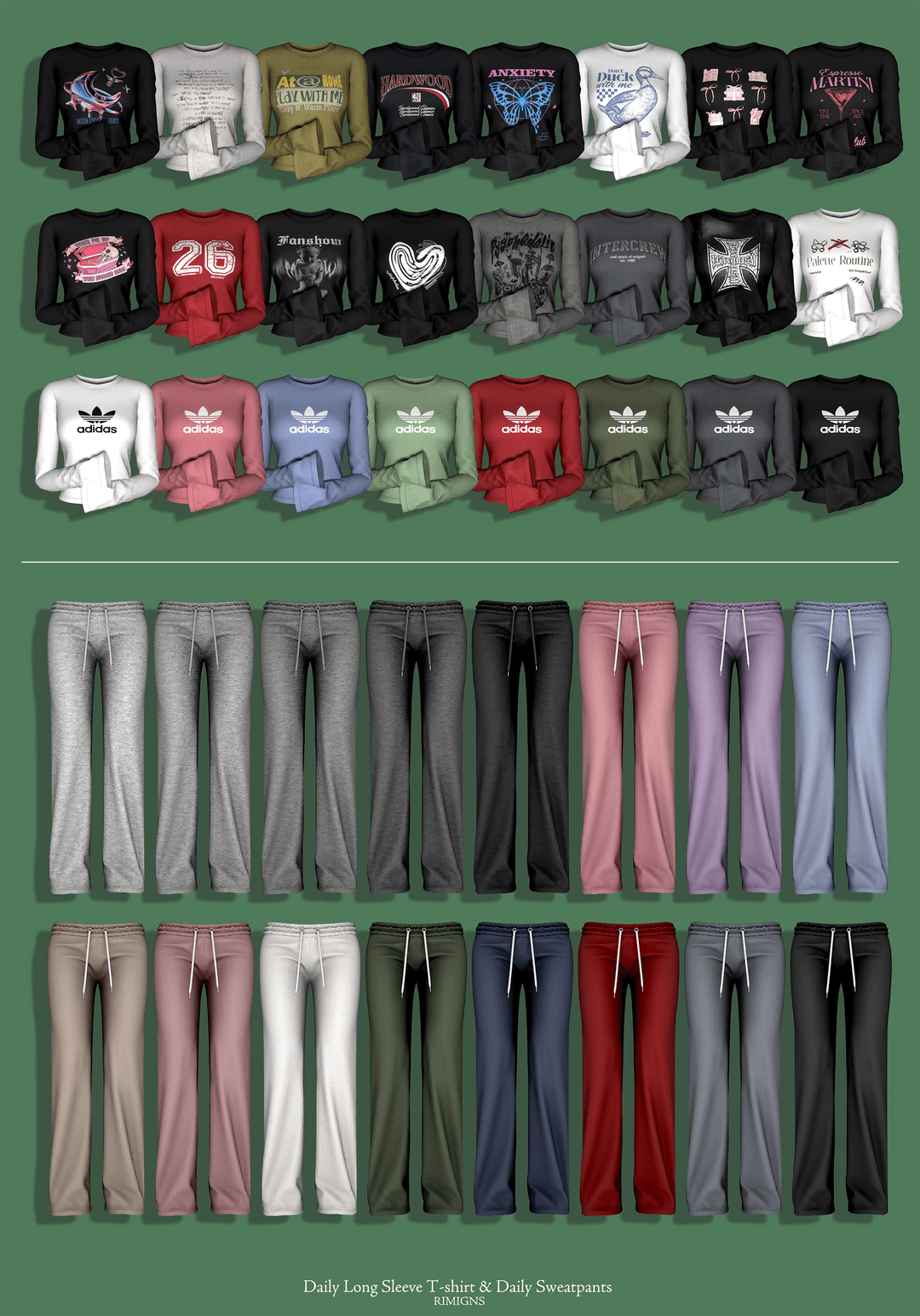 Комплект Daily Long Sleeve & Sweatpants — кадр 2