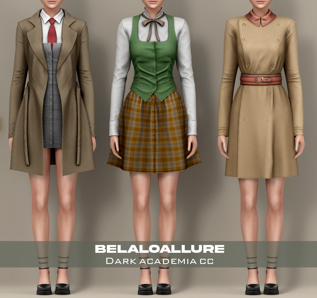 Коллекция одежды Dark academia