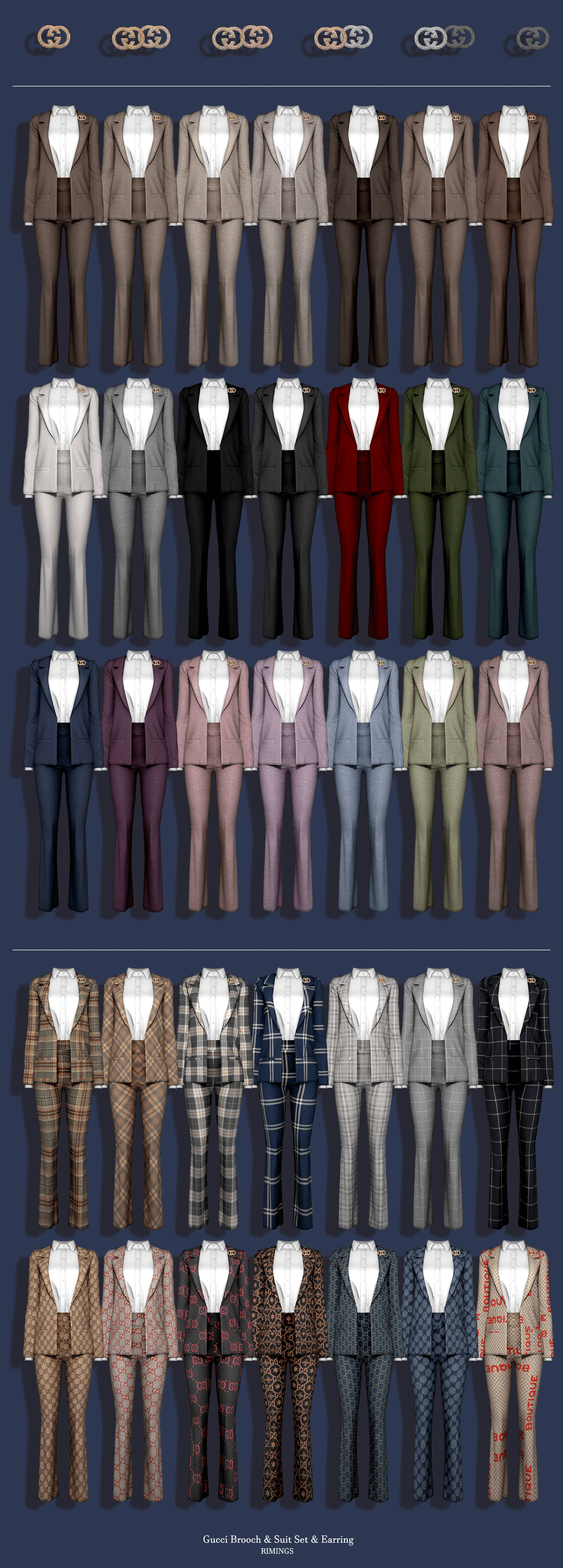 Костюм Gucci Brooch Suit Set — кадр 2