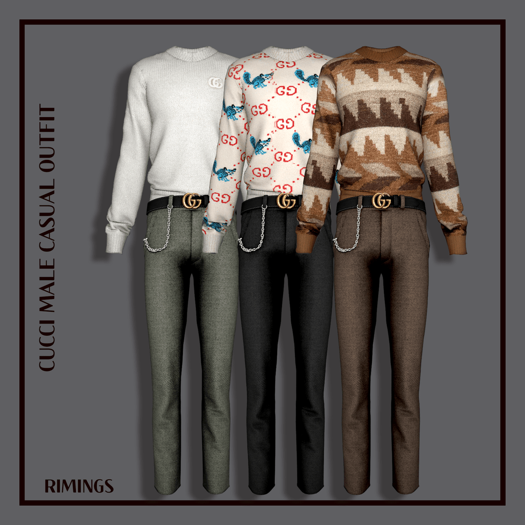Мужской сет Gucci Male Casual Outfit