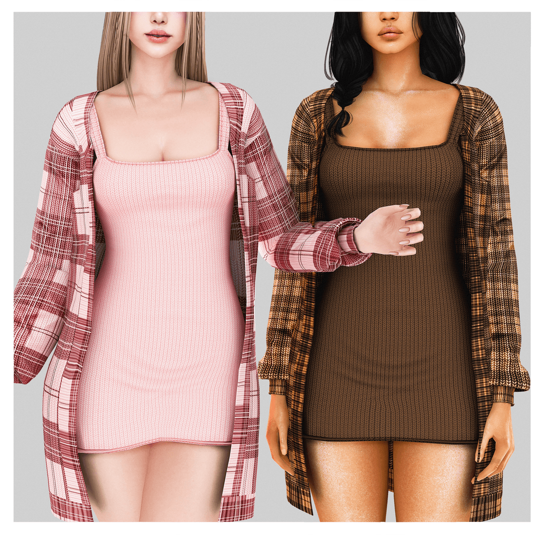 Платье с кардиганом Hailey Dress With Cardigan