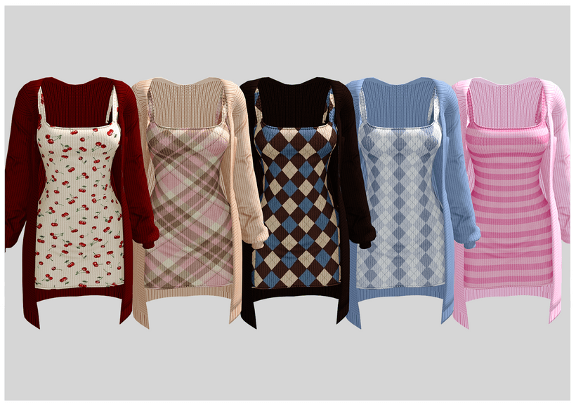 Платье с кардиганом Hailey Dress With Cardigan — кадр 2