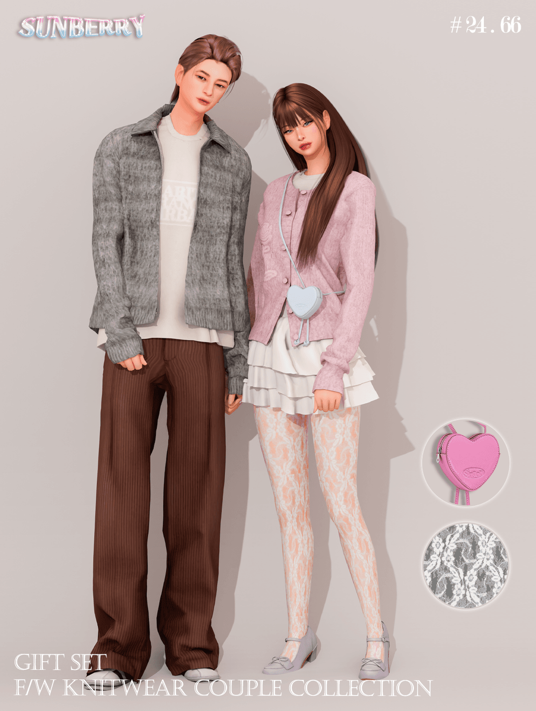 Сет одежды для пары Knitwear couple Collection — кадр 3