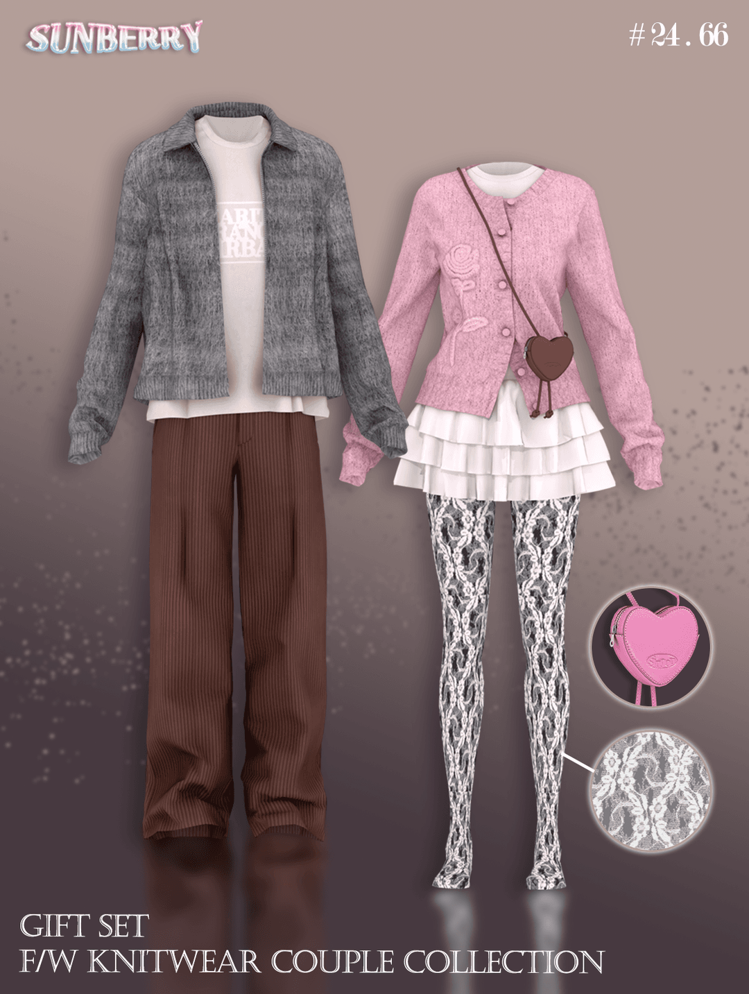 Сет одежды для пары Knitwear couple Collection