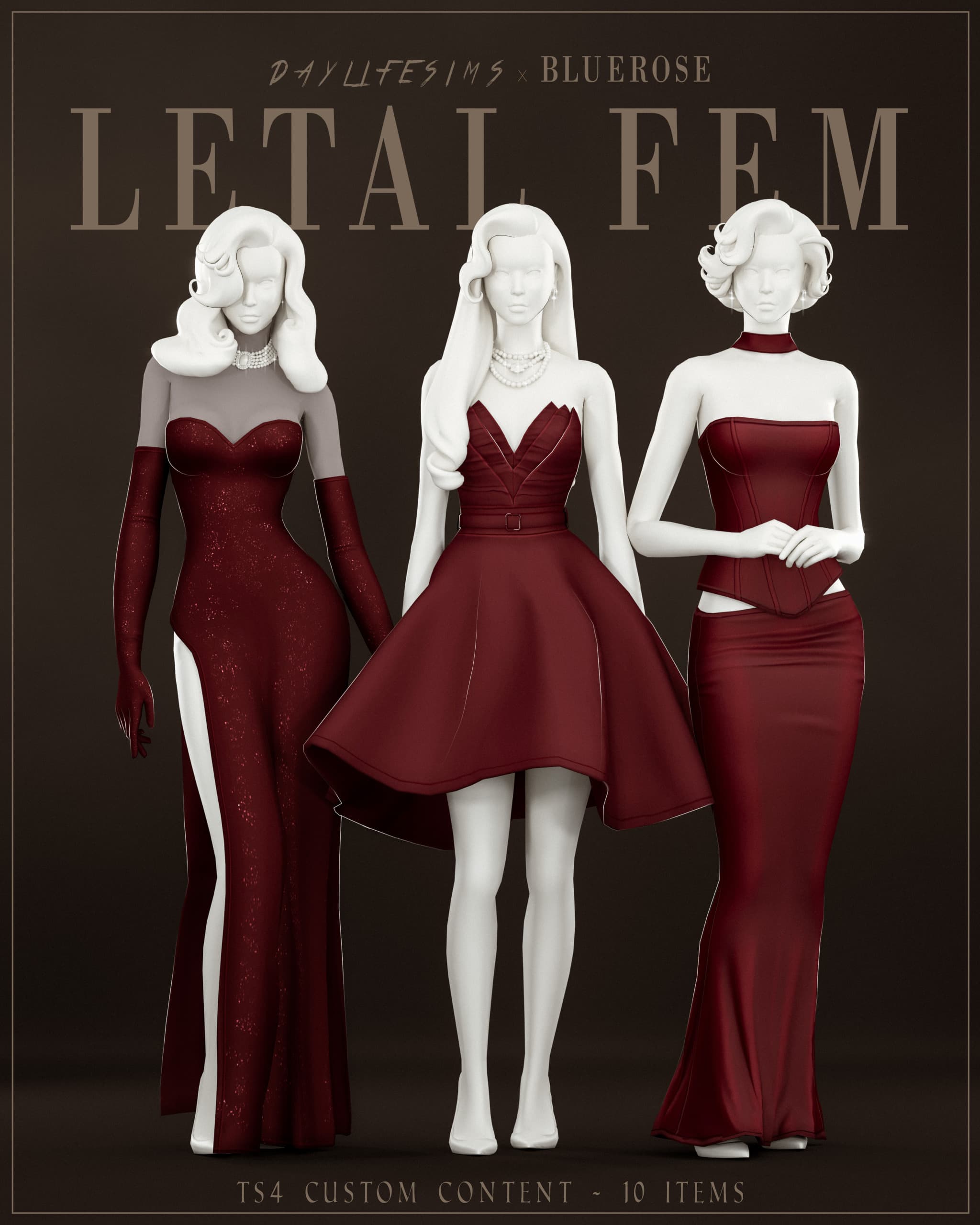 Коллекция одежды и причесок Letal Fem Collection — кадр 3