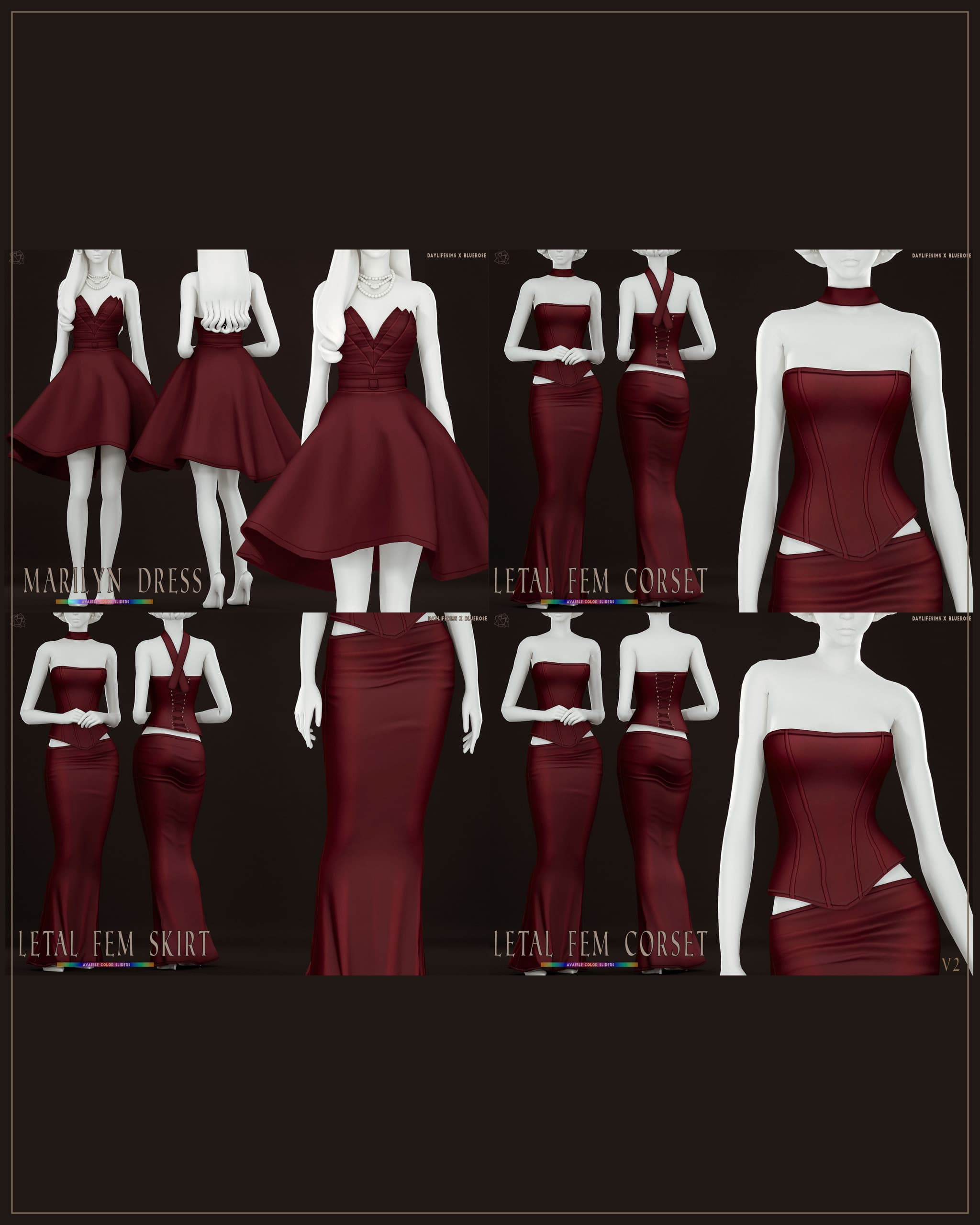 Коллекция одежды и причесок Letal Fem Collection — кадр 7