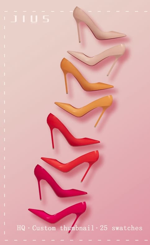 Кожаные туфли на каблуке Leather Pumps 06 — кадр 2