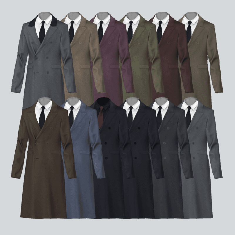 Мужское пальто Men's Coat 03 — кадр 2