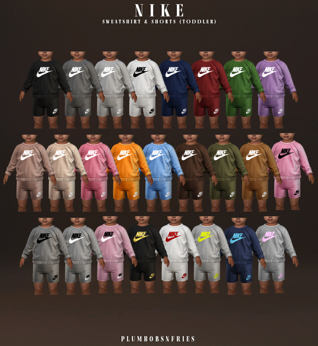 Костюм для тоддлеров NIKE sweatshirt & shorts — кадр 2