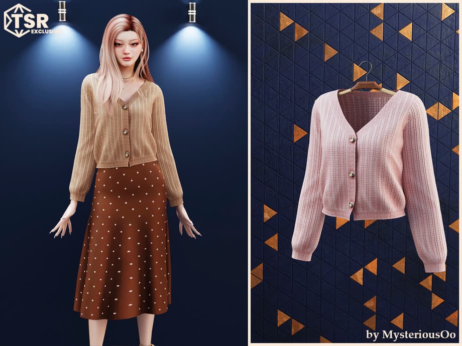 Комплект кардган и юбка Polka dot set