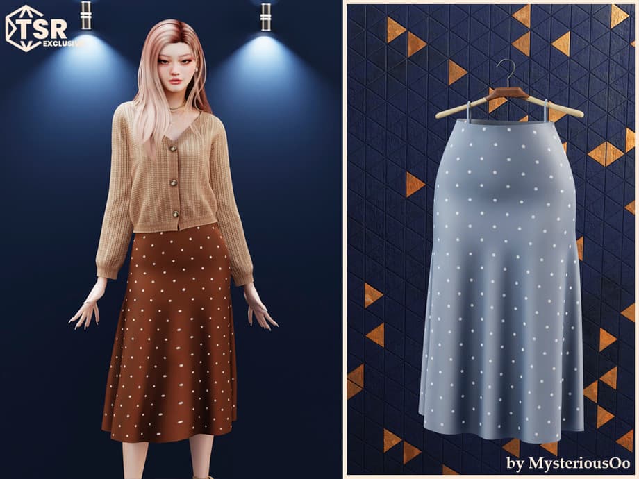Комплект кардган и юбка Polka dot set — кадр 2