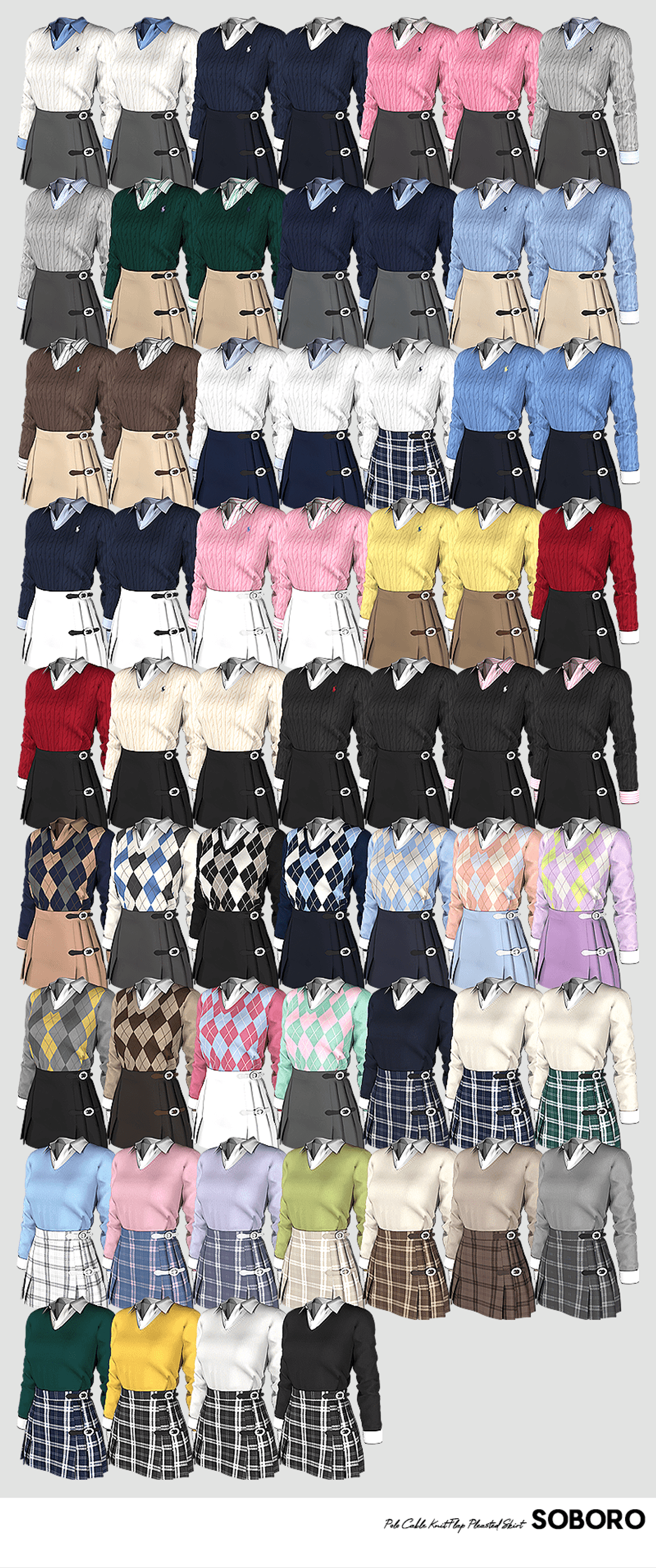 Комплект джемпер и юбка Polo Cable & Skirt — кадр 2