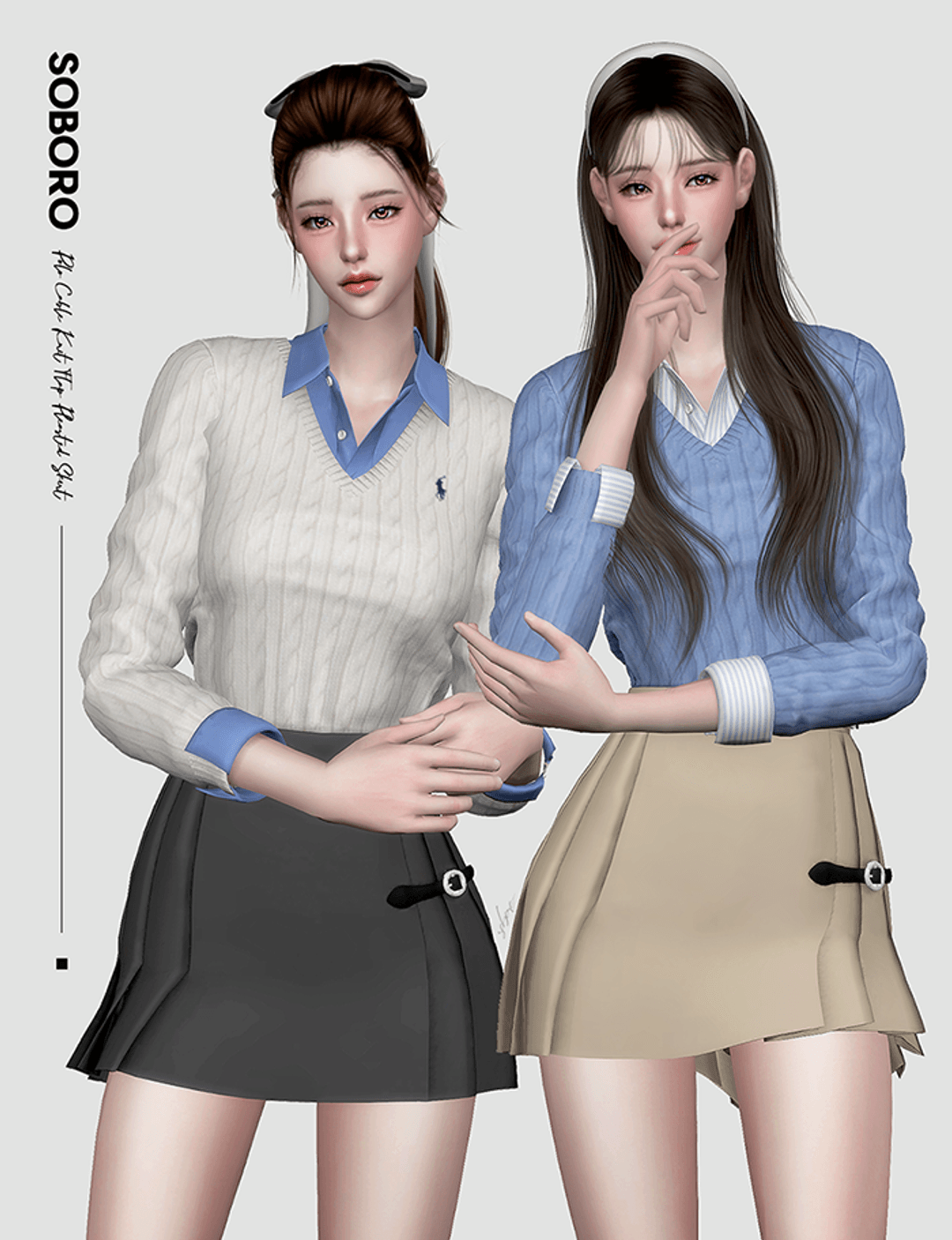 Комплект джемпер и юбка Polo Cable & Skirt — кадр 4