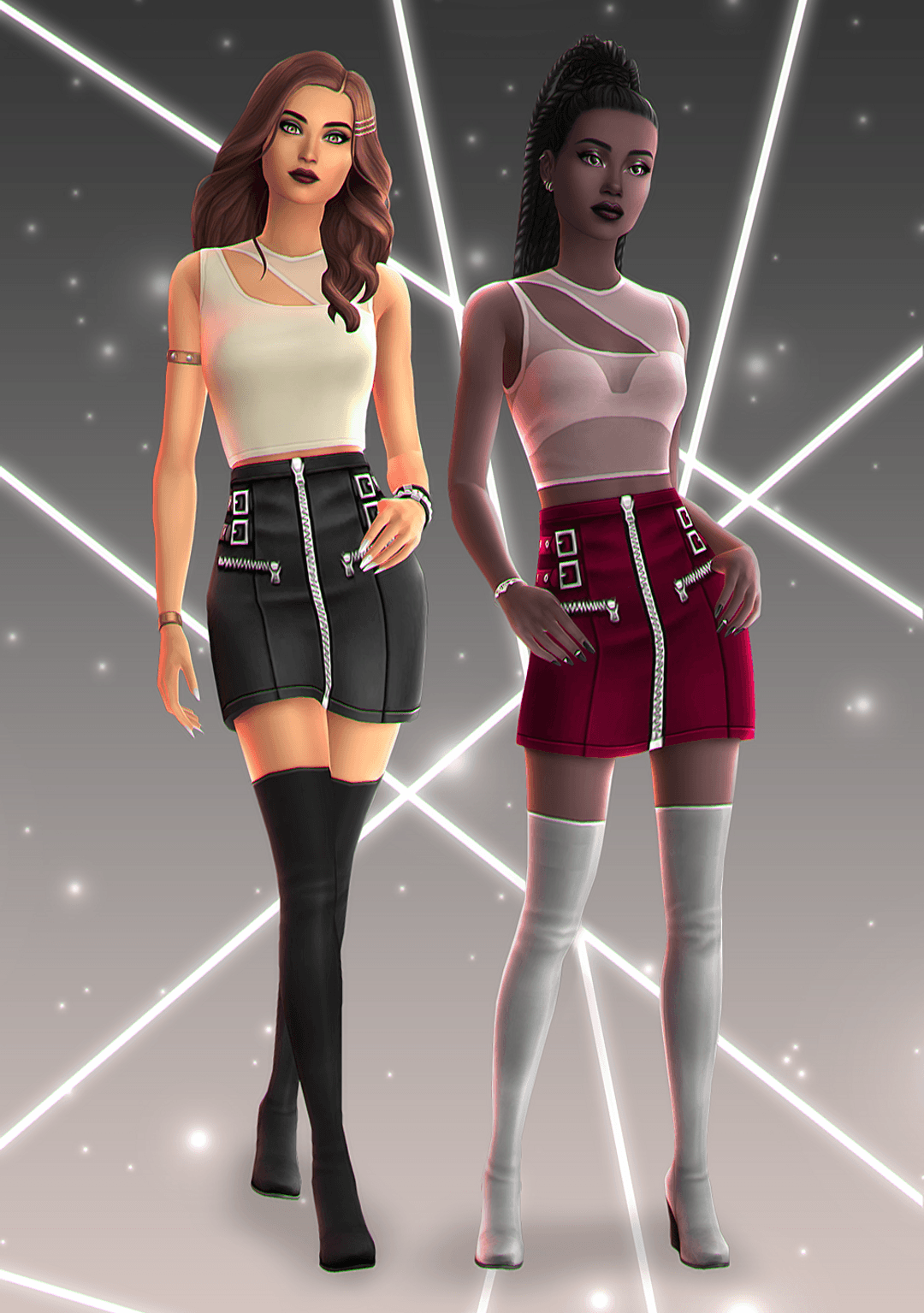 Pretty Mod Sims Сет одежды Pretty Chaos | Sims4Mods