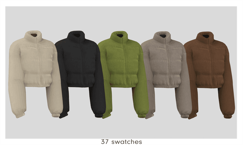 Куртка Ribbed Puffer Jacket — кадр 2