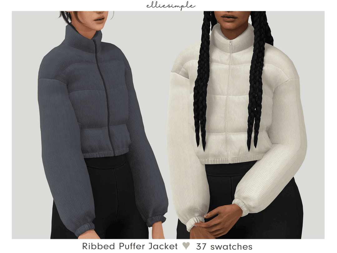 Куртка Ribbed Puffer Jacket