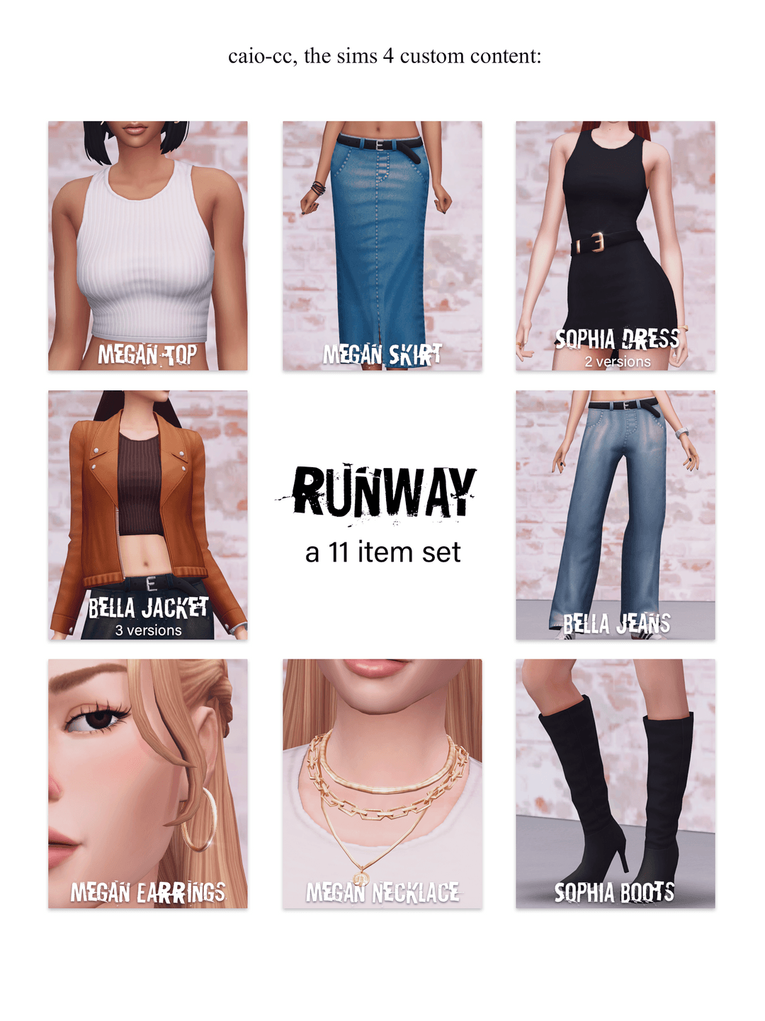 Галерея мода Набор одежды Runway #1