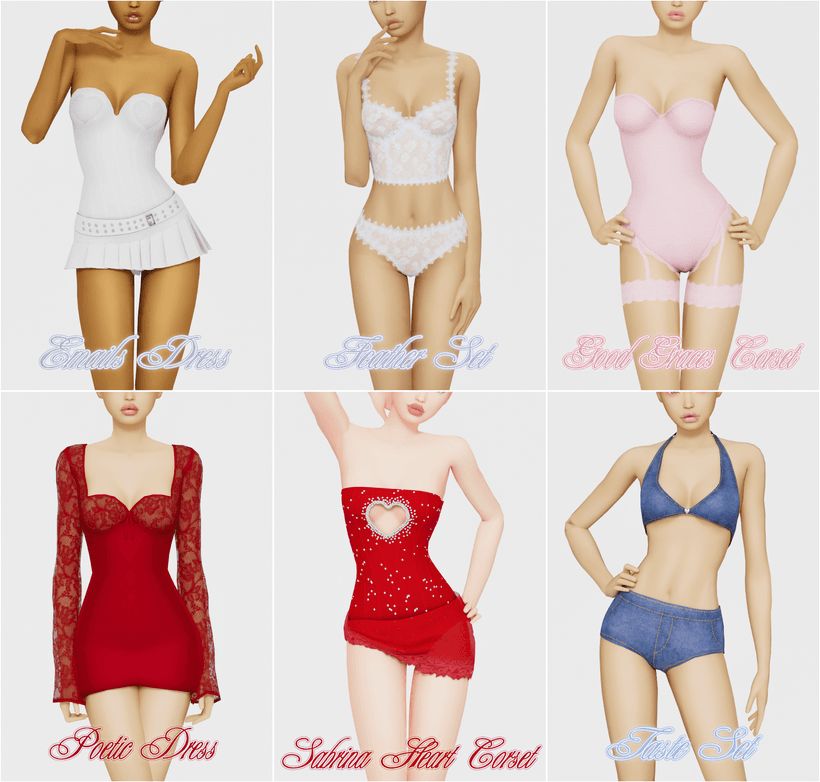 Набор одежды и белья Sabrina Set — кадр 2