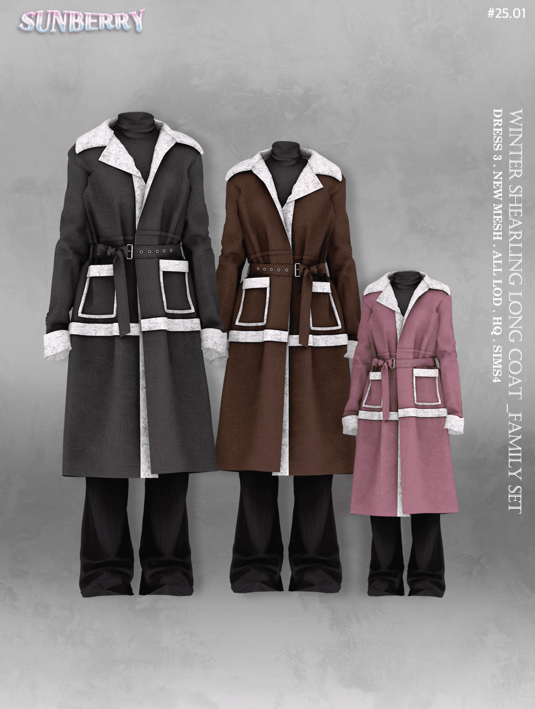 Пальто Shearling Coat Family — кадр 2
